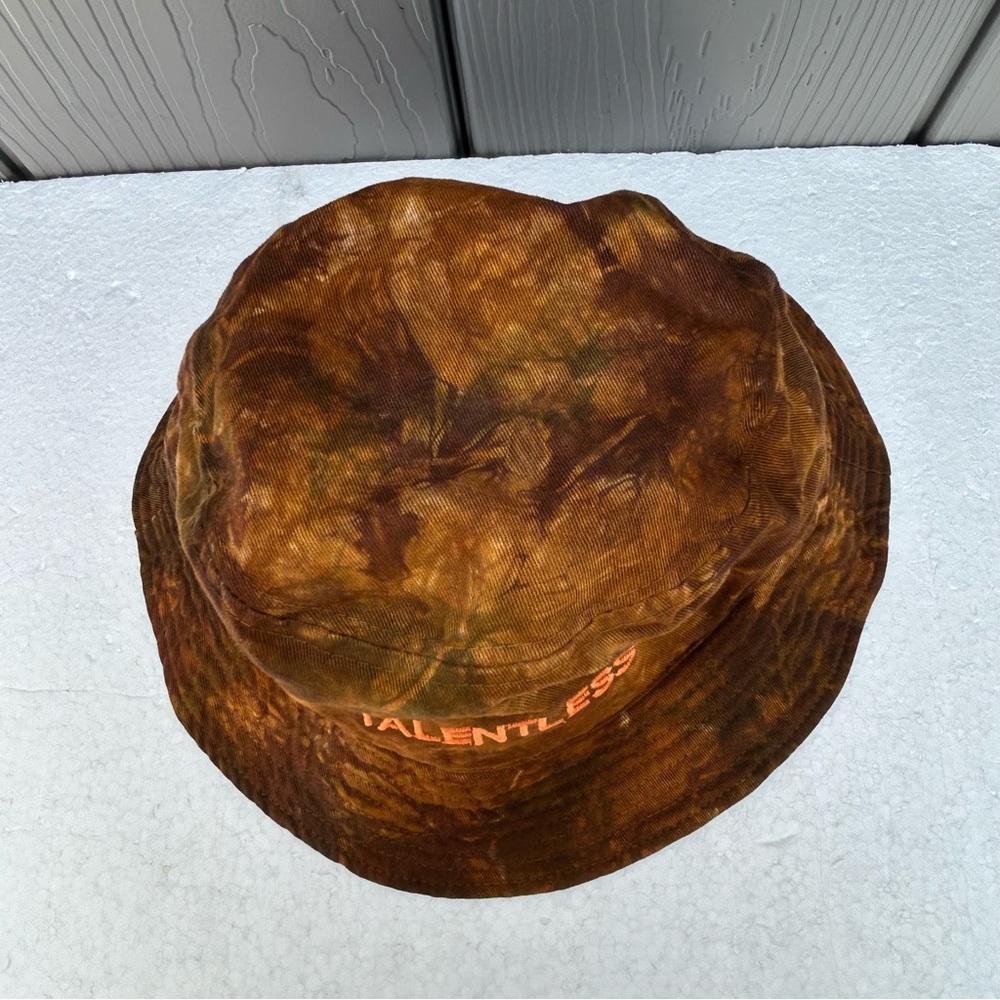 Talentless Bucket Hat Cotton Desert Hues Earthy Tone Embroidered Logo Streetwear - Picture 3 of 5